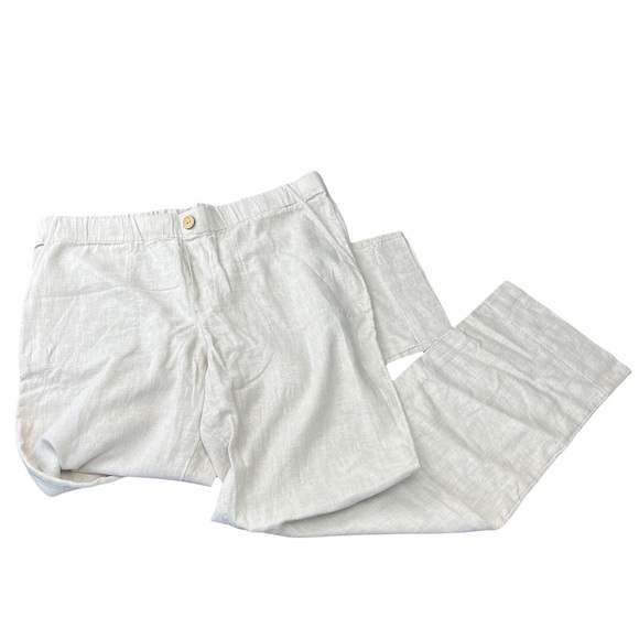 Naturals D&Co. Linen Blend Straight Leg Pants Summer Essential! Sz S - Picture 3 of 13